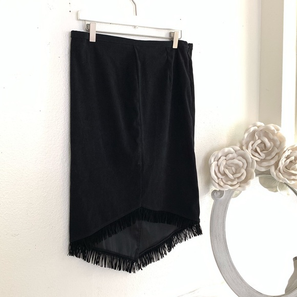 Vintage Rampage Skirt with Fringe Trim - Picture 4 of 7